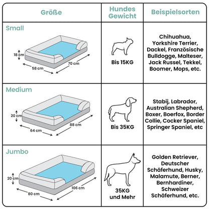 Marvin Unterstützendes Hundebett mit Memory Foam