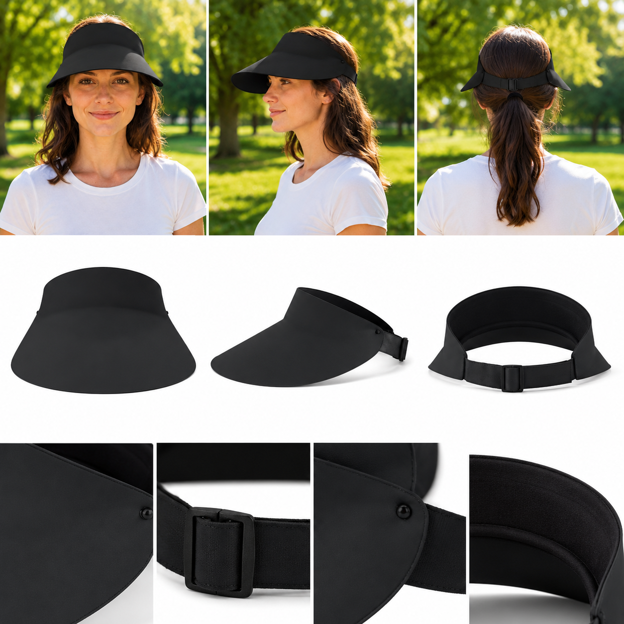 Sommerhut UPF 50+ UV Sonnenblende fuer Hundespaziergaenge | Solveta