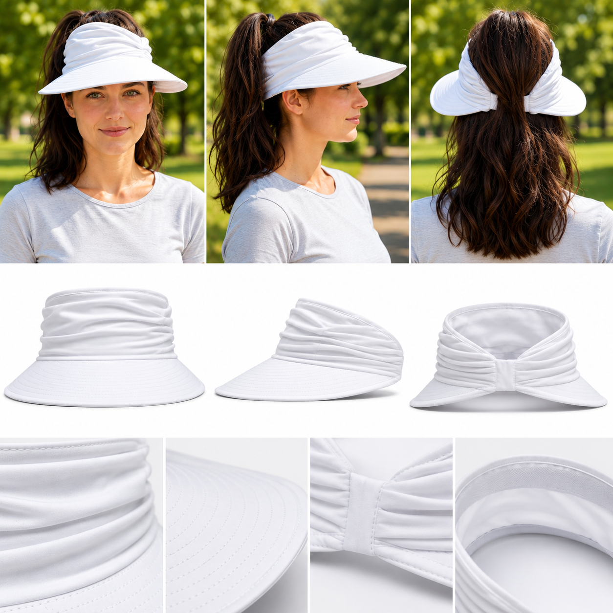 Sommerhut UPF 50+ UV Sonnenblende fuer Hundespaziergaenge | Umbrio