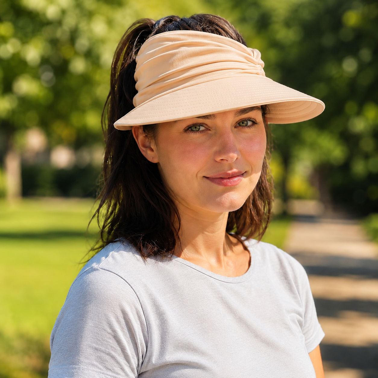 Sommerhut UPF 50+ UV Sonnenblende fuer Hundespaziergaenge | Umbrio