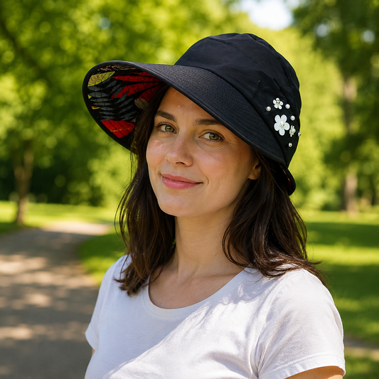 Sommerhut UPF 50+ UV Sonnenvisier fuer Hundespaziergaenge | Florena