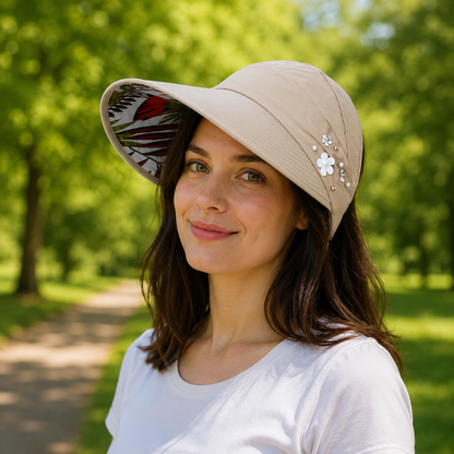 Sommerhut UPF 50+ UV Sonnenvisier fuer Hundespaziergaenge | Florena