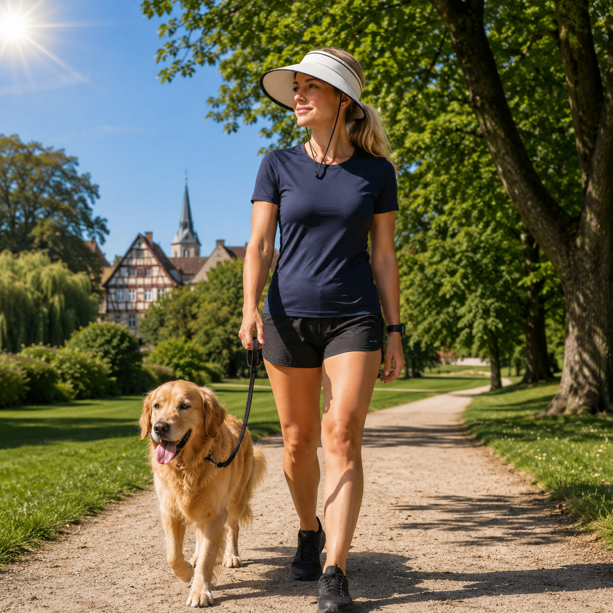 Sommerhut UPF 50+ UV faltbar fuer Hundespaziergaenge | Norlex