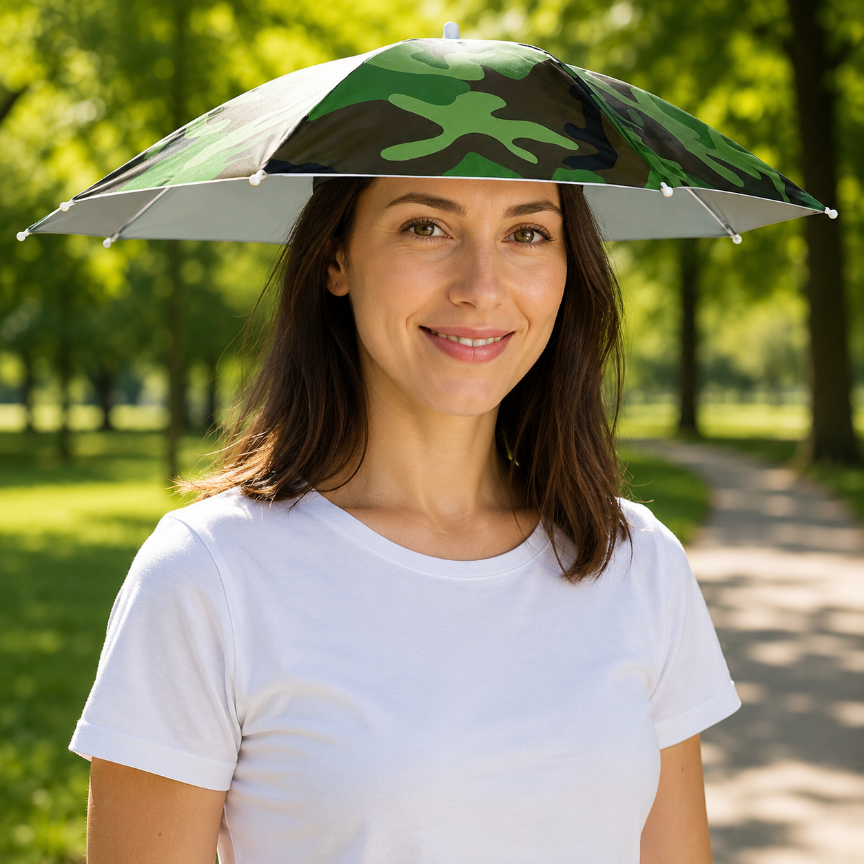 Sommerhut UPF 50+ UV freihaendig fuer Hundespaziergaenge | Umbravo
