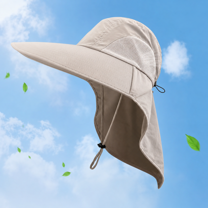 Sommerhut UPF 50+ UV mit breiter Krempe fuer Hundespaziergaenge | Helvix
