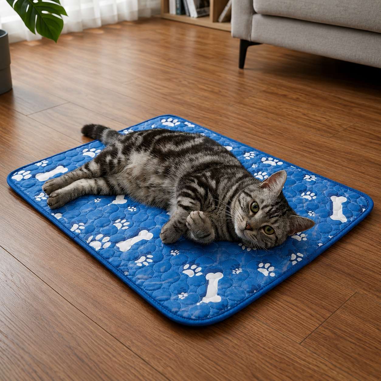 Tierkuehlmatte atmungsaktiv Polyester fuer Hunde und Katzen | Kalyor