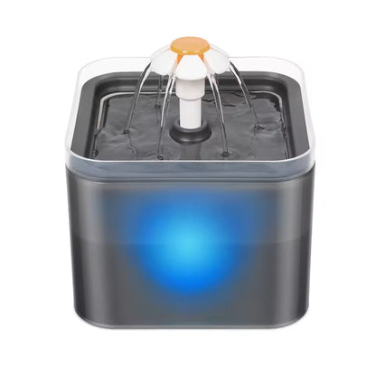 Trinkbrunnen 2L mit LED und Filtersystem für Katzen und Hunde | AquaGlow