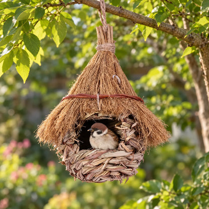 Tropfenförmiges Vogelhaus Zum Flexiblen Aufhängen