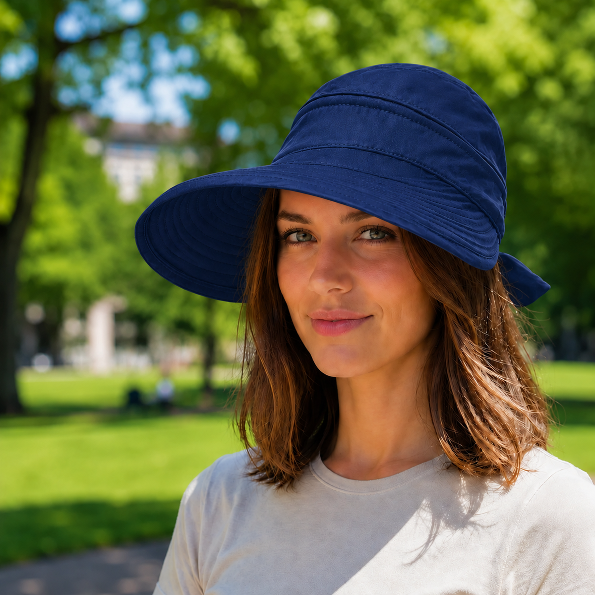 UPF 50+ UV Sommerhut Damen faltbar für Hundespaziergänge | Jovrix