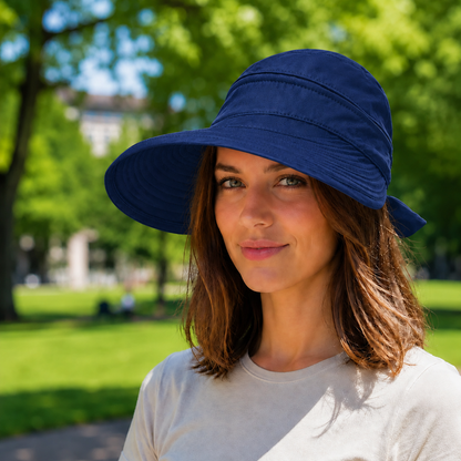 UPF 50+ UV Sommerhut Damen faltbar für Hundespaziergänge | Jovrix