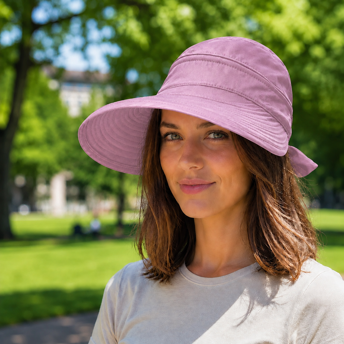 UPF 50+ UV Sommerhut Damen faltbar für Hundespaziergänge | Jovrix