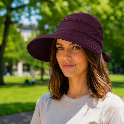 UPF 50+ UV Sommerhut Damen faltbar für Hundespaziergänge | Jovrix