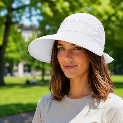 UPF 50+ UV Sommerhut Damen faltbar für Hundespaziergänge | Jovrix