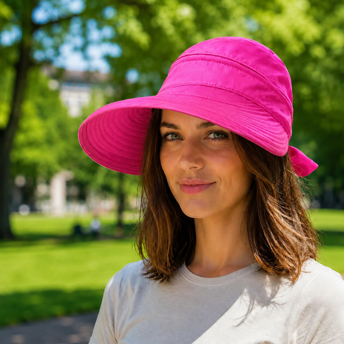 UPF 50+ UV Sommerhut Damen faltbar für Hundespaziergänge | Jovrix