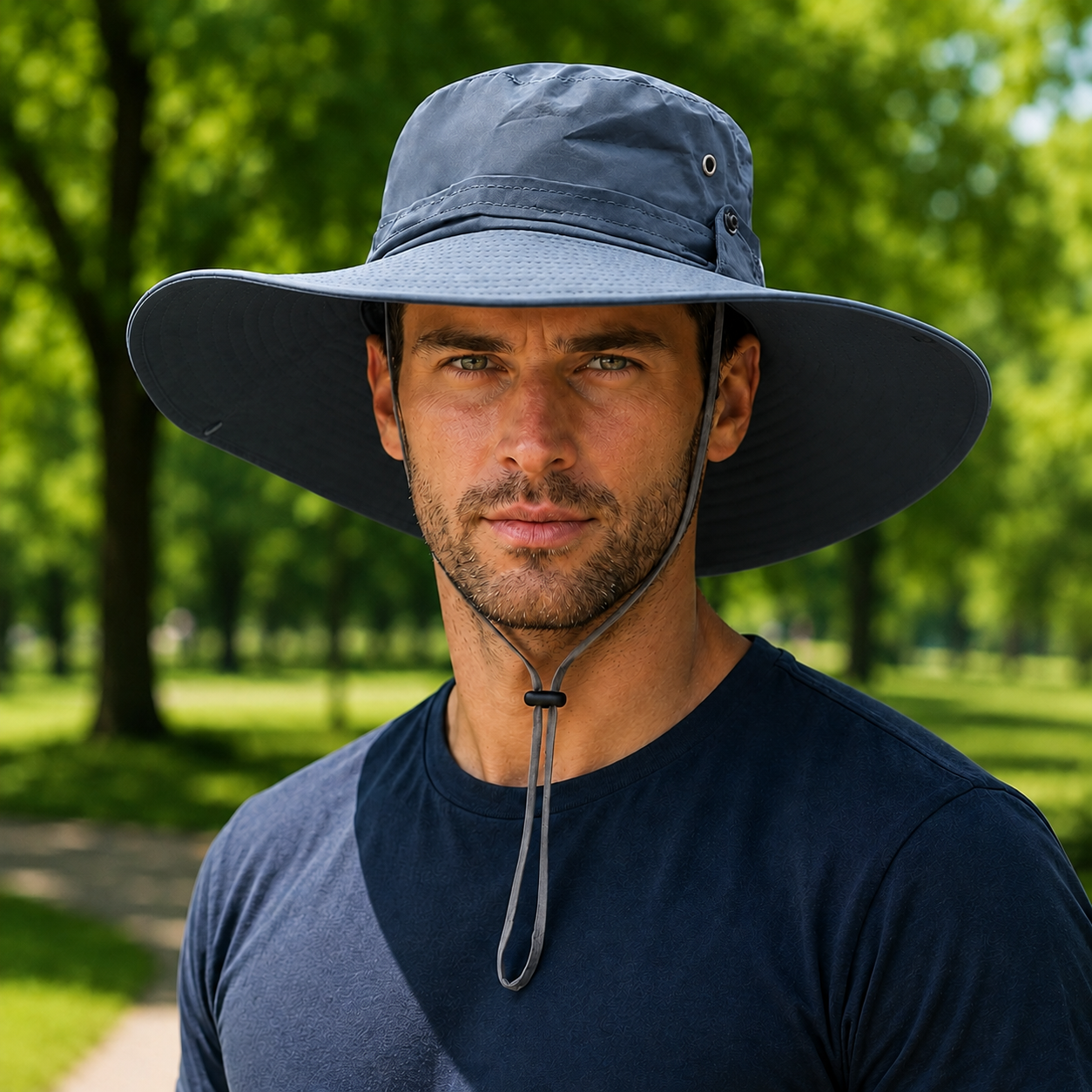 UPF 50+ UV Sommerhut fuer Hundespaziergaenge | Montvero