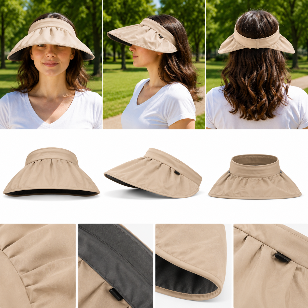 UV Sommerhut UPF 50+ faltbar fuer Hundespaziergaenge | Solvina