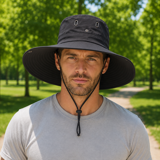 UV Sommerhut UPF 50+ fuer Gassirunden mit dem Hund | Solvexa