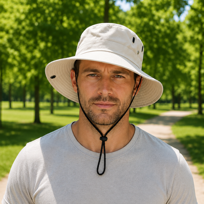 UV Sommerhut UPF 50+ fuer Gassirunden mit dem Hund | Solvexa