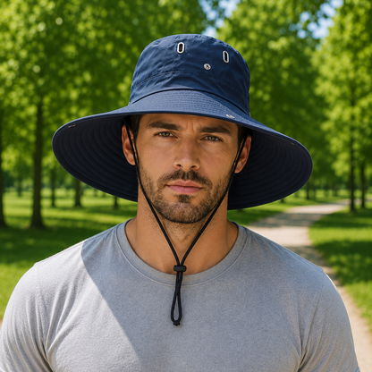 UV Sommerhut UPF 50+ fuer Gassirunden mit dem Hund | Solvexa