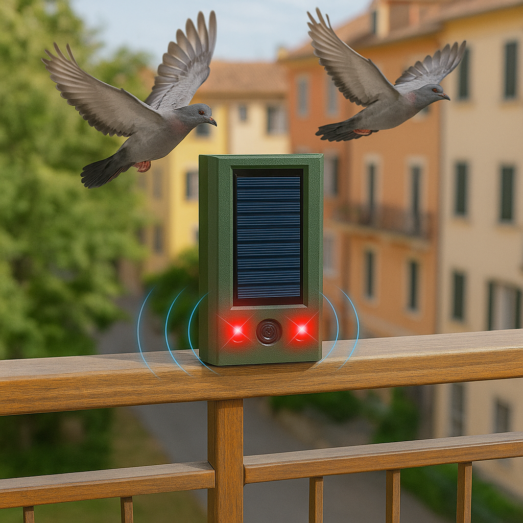Ultraschall Maulwurfschreck mit Solarpanel und LED | Aviatra