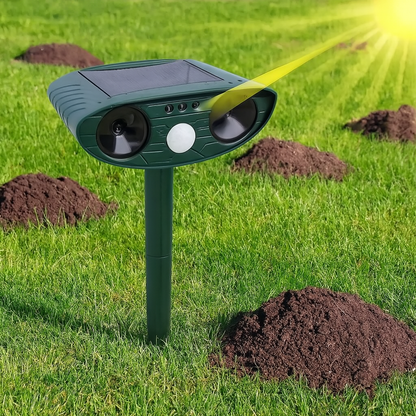 Ultraschall Tiervertreiber mit Solar gegen Maulwürfe und Schädlinge | SonicGuard