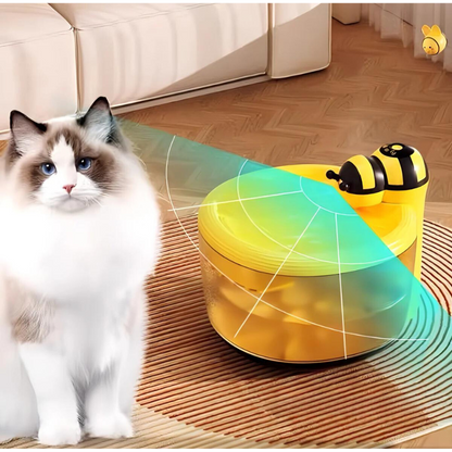 Mara | Haustier-Trinkbrunnen für Hunde und Katzen – Frisches Wasser im Bienen-Design