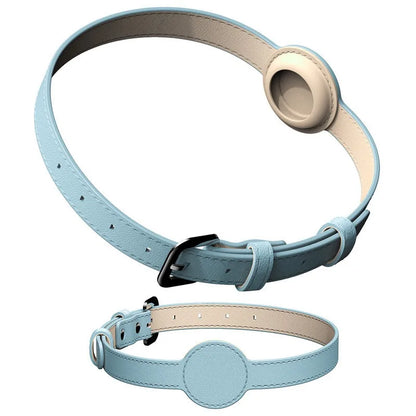 Verstellbares AirTag Hundehalsband aus Kunstleder | Locaro