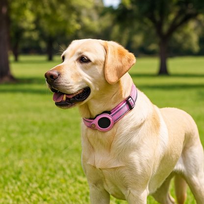 Verstellbares Halsband mit AirTag Halterung für Hunde | Nuvin