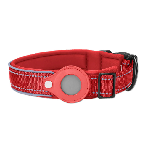 Verstellbares Halsband mit AirTag Halterung für Hunde | Nuvin