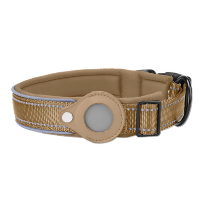 Verstellbares Halsband mit AirTag Halterung für Hunde | Nuvin