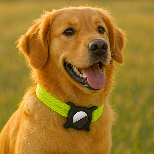 Verstellbares Hundehalsband mit AirTag Halterung | Lokko