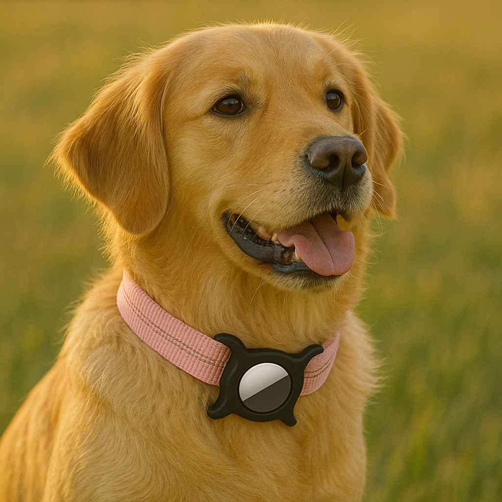Verstellbares Hundehalsband mit AirTag Halterung | Lokko