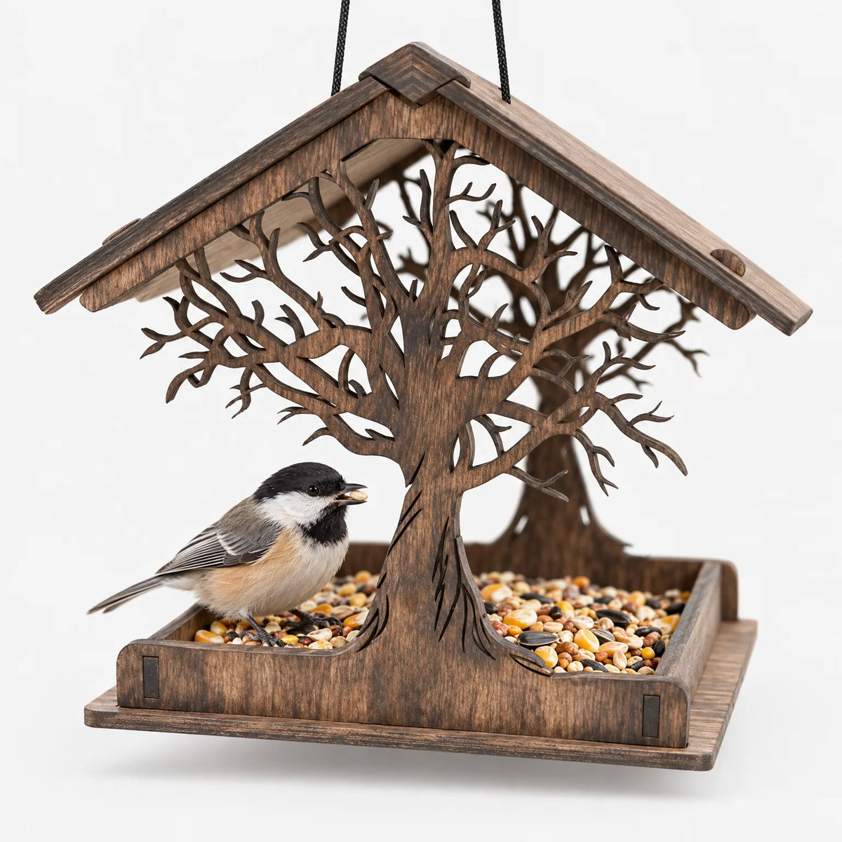 Vogelfutterhaus Hängend Mit Dach