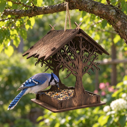 Vogelfutterhaus Hängend Mit Dach