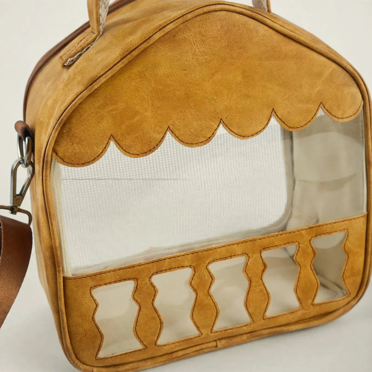 Vogeltransporttasche Mit Sichtfenster Und Sitzstange