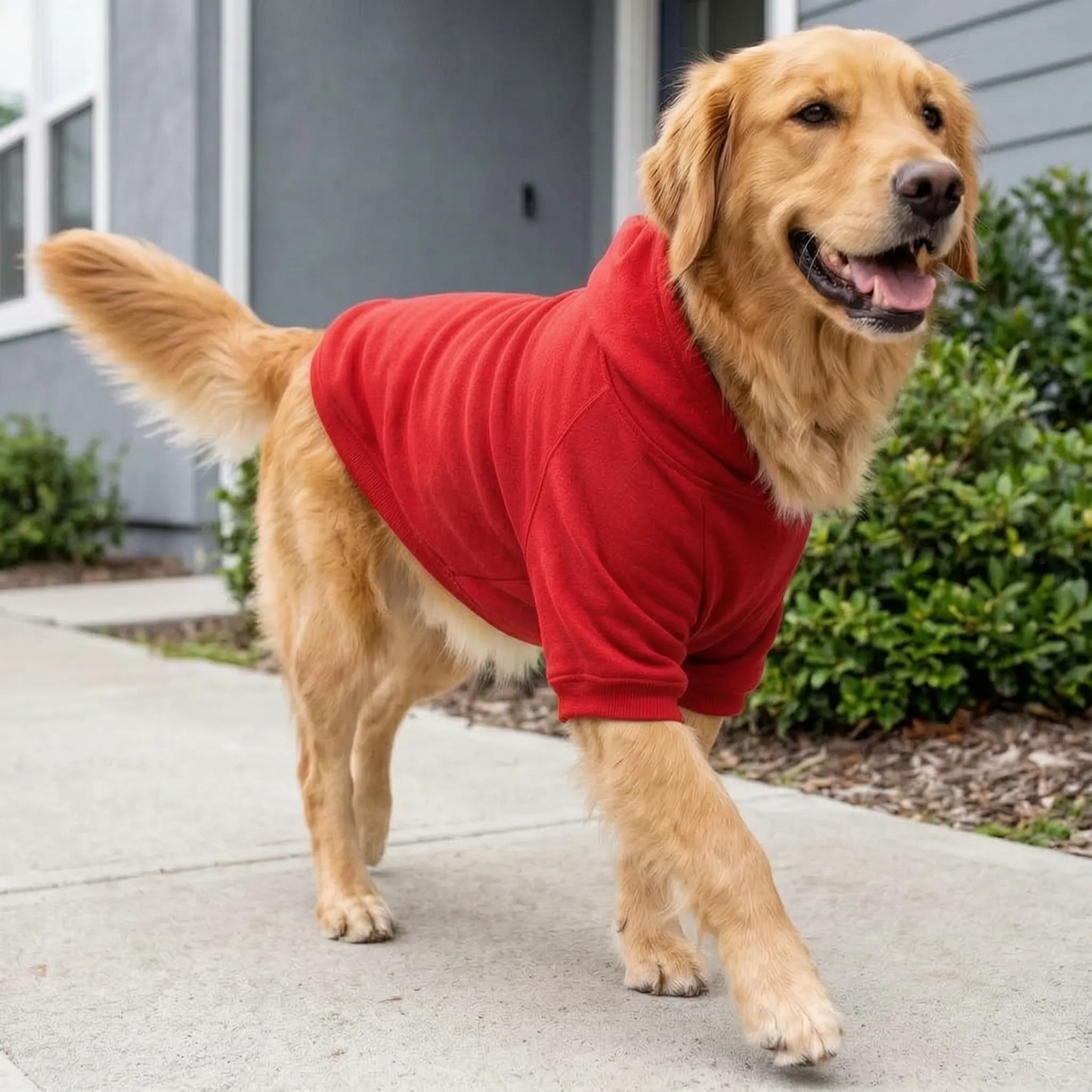 Warmer Hundepullover mit Kapuze