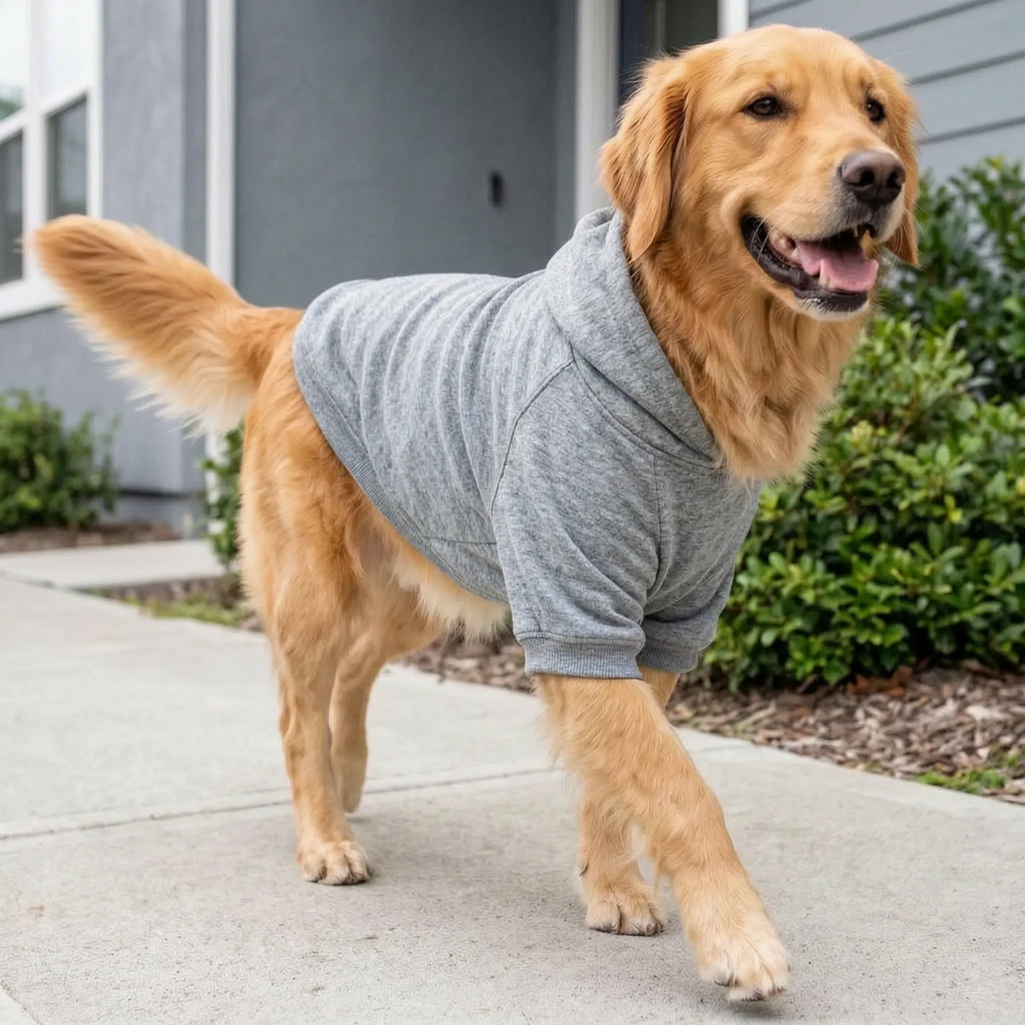 Warmer Hundepullover mit Kapuze