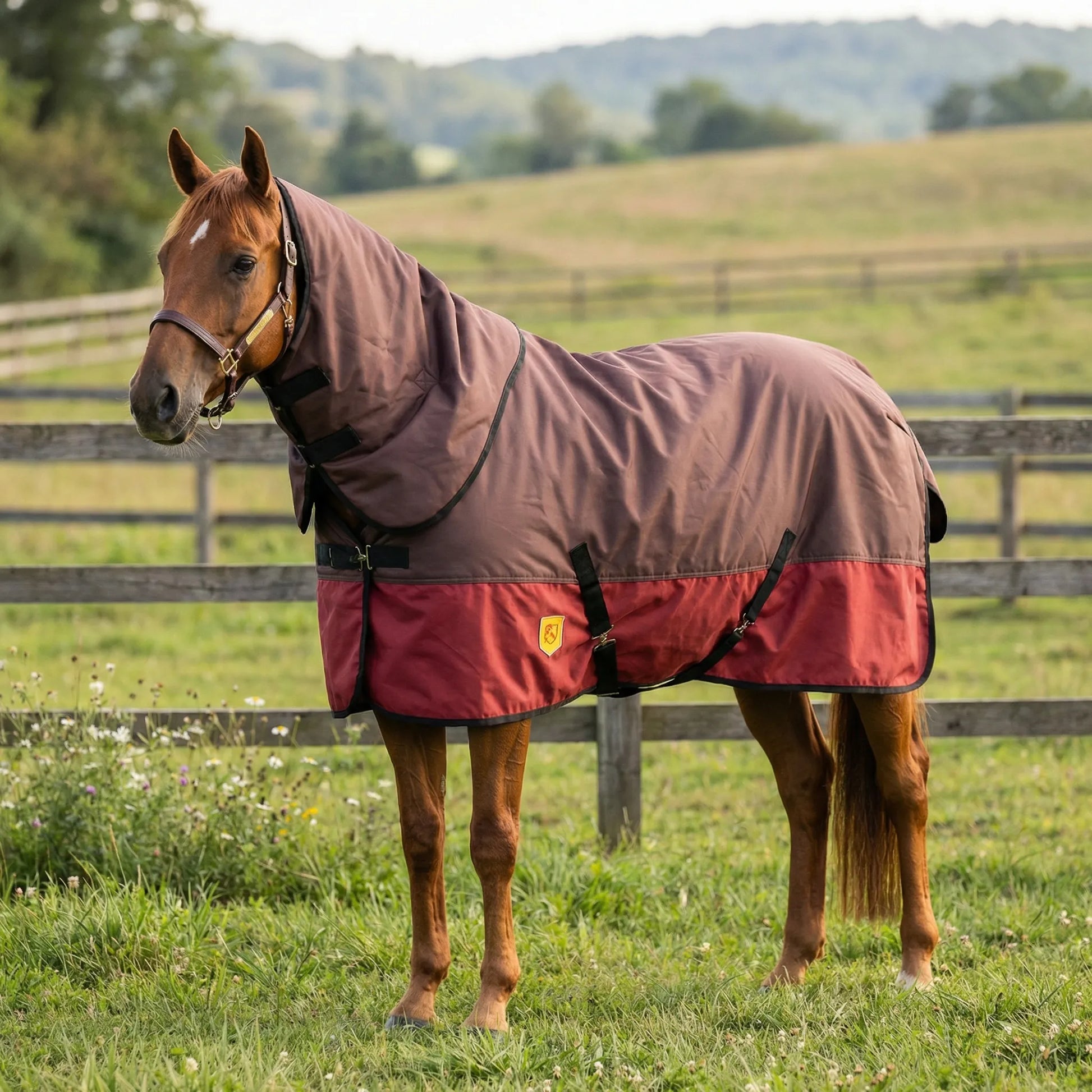 Wasserabweisende Winterdecke Mit Halsabdeckung | Equiwarm