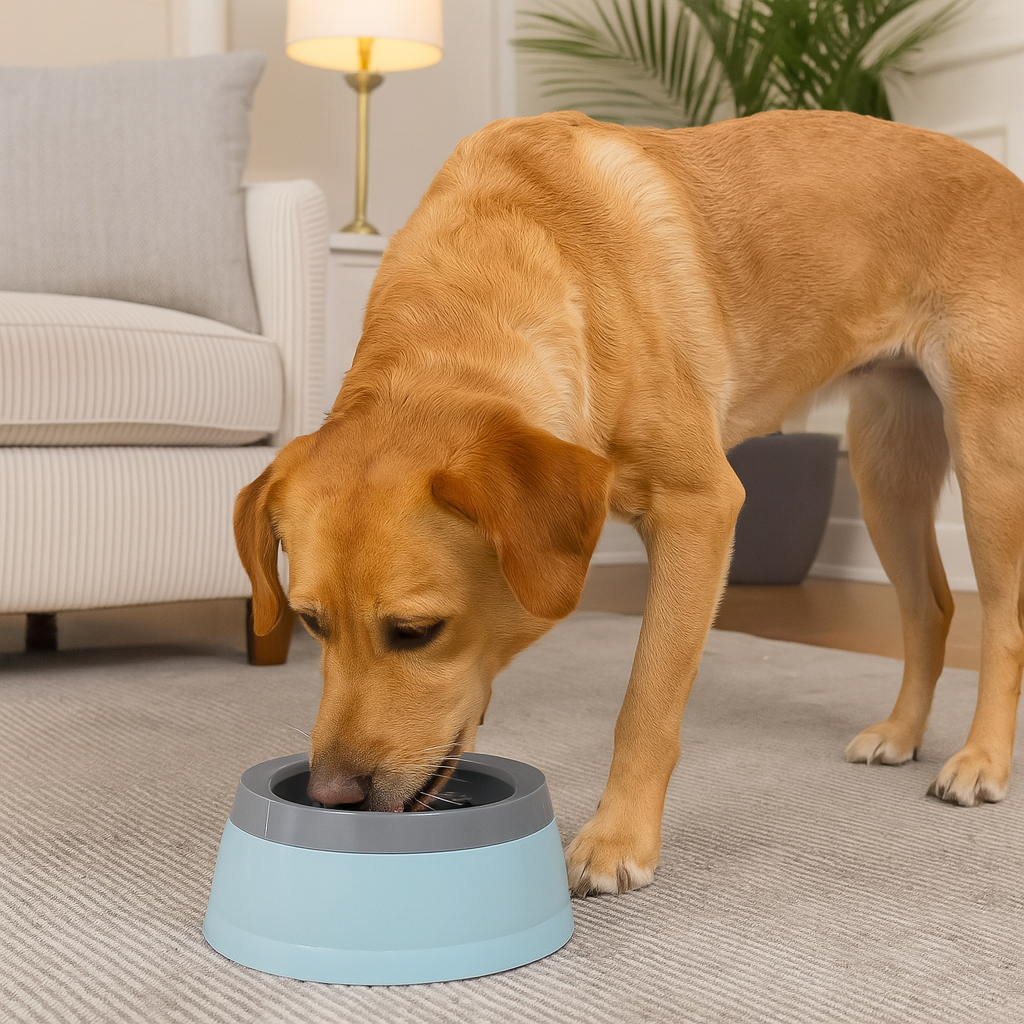 Wassernapf mit Schwimmplatte für tropffreies Trinken | FloatSip