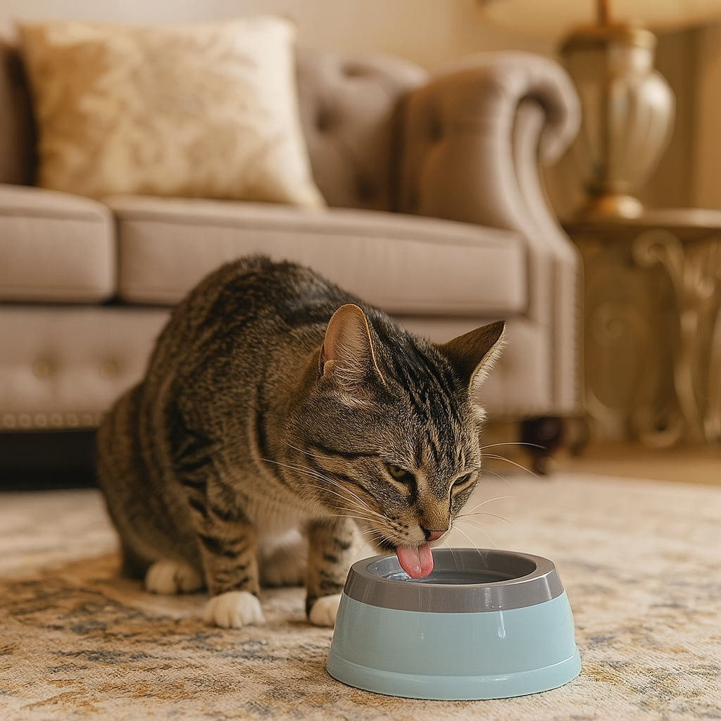 Wassernapf mit Schwimmplatte für tropffreies Trinken | FloatSip