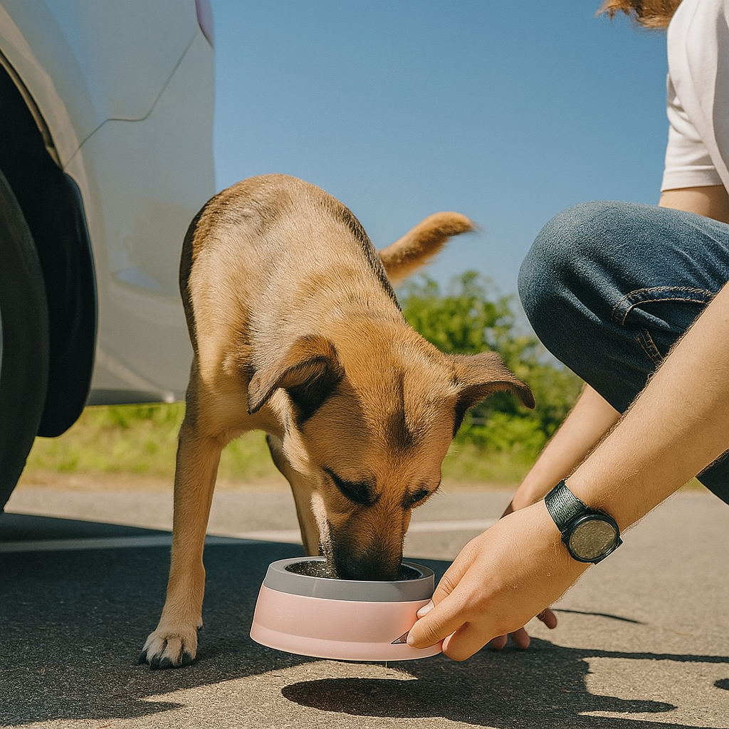 Wassernapf mit Schwimmplatte für tropffreies Trinken | FloatSip