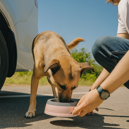 Wassernapf mit Schwimmplatte für tropffreies Trinken | FloatSip