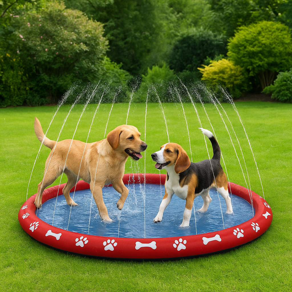 Wasserspielmatte mit Sprühdüsen für Abkühlung im Freien | Vinto