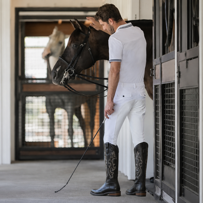 Westernstiefel Reiten klassisch mit Stickerei fuer Herren | Cavrido