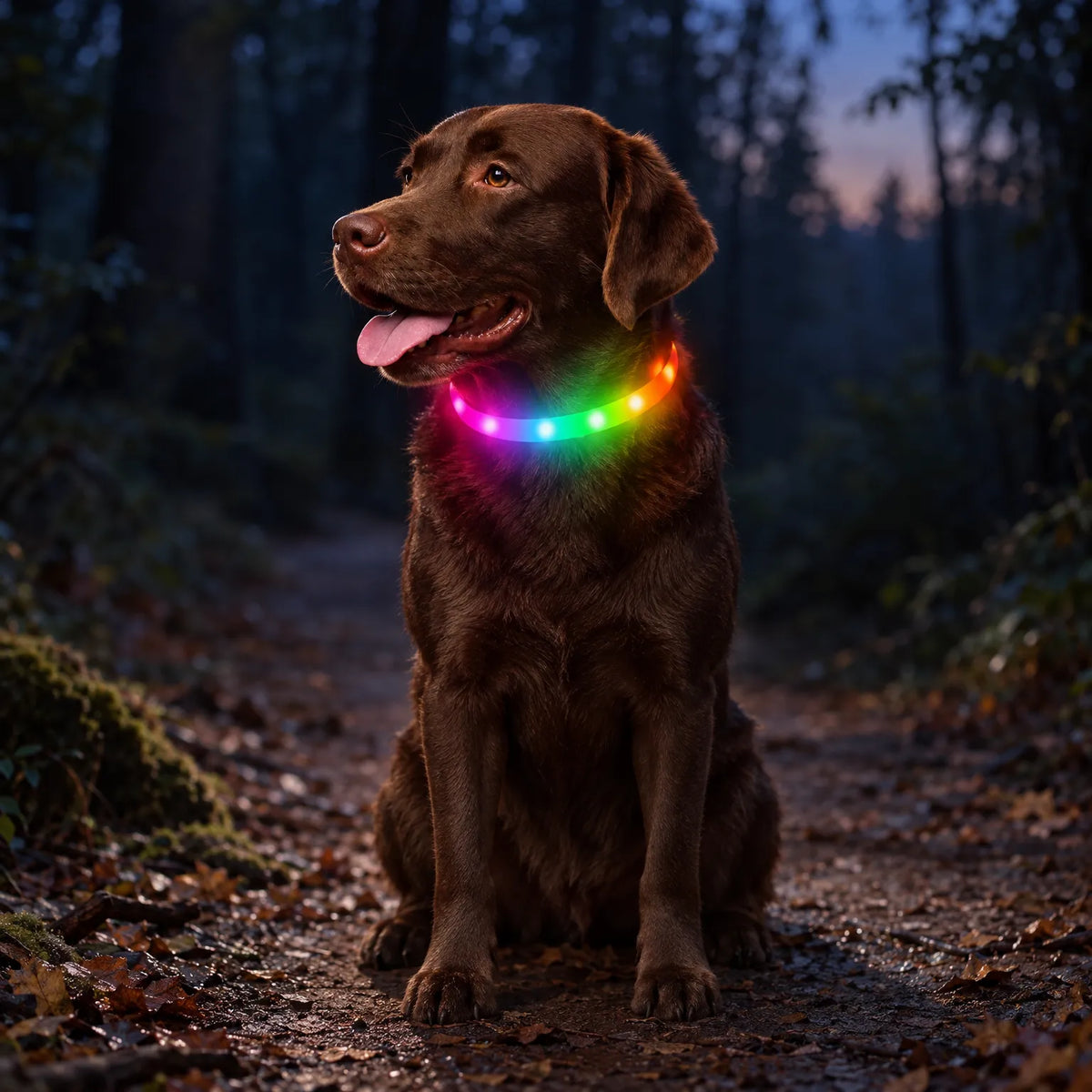 Wiederaufladbares LED Leuchthalsband Für Hunde