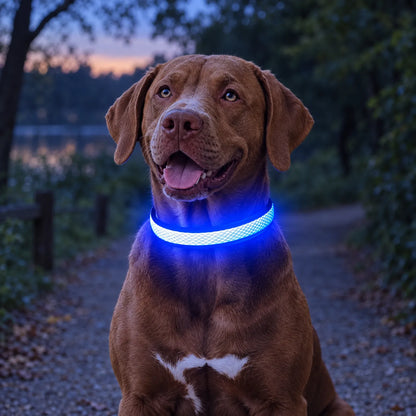 Wiederaufladbares LED Leuchthalsband Für Hunde