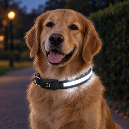 Wiederaufladbares LED Leuchthalsband Für Hunde