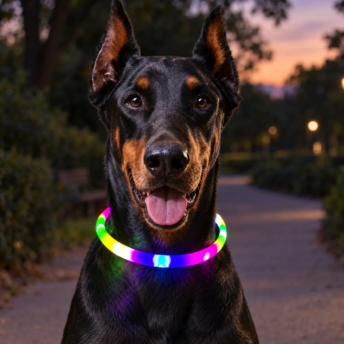 Wiederaufladbares LED Leuchthalsband Für Hunde
