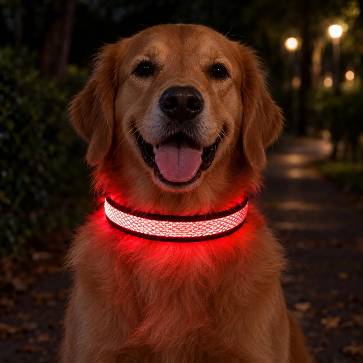 Wiederaufladbares LED Leuchthalsband Für Hunde