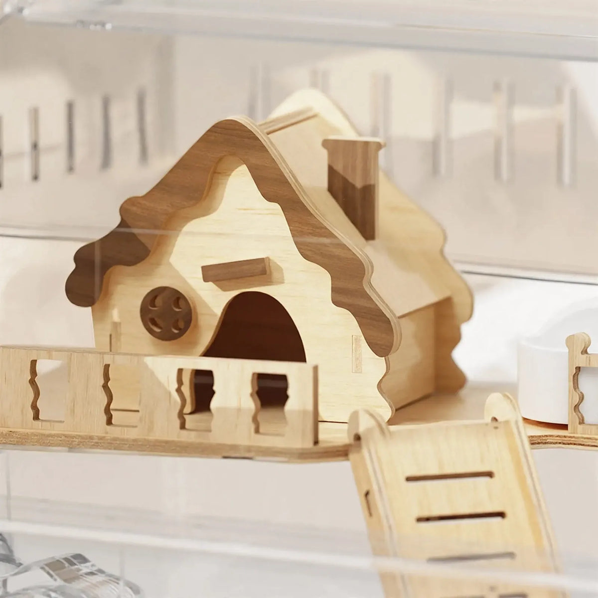 Zweistöckiger Hamsterkäfig Mit Röhrensystem